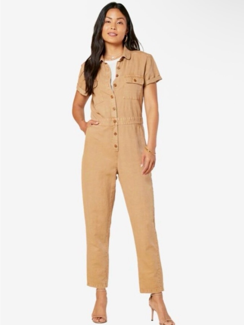 Outerknown S.E.A. Jumpsuit in Sand / Tan (Size Small)